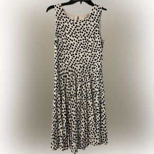 Poll dot tank dress black and white